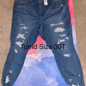 Torrid Women's Casual Distressed Boyfriend Jeans